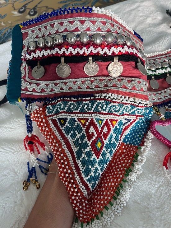 Afghan Beaded Kuchi Tribal Belt Heart Belt main image 10